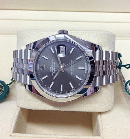 Rolex datejust Rhodium dial