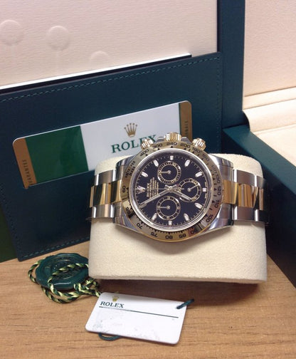 ROLEX DAYTONA BLACK DIAL ACCIAIO ORO