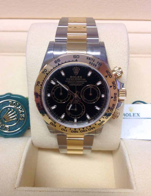 ROLEX DAYTONA BLACK DIAL ACCIAIO ORO