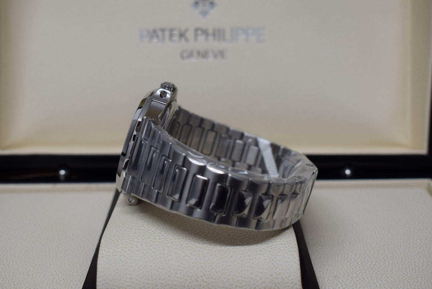 Patek Philippe nautilus blue dial acciaio