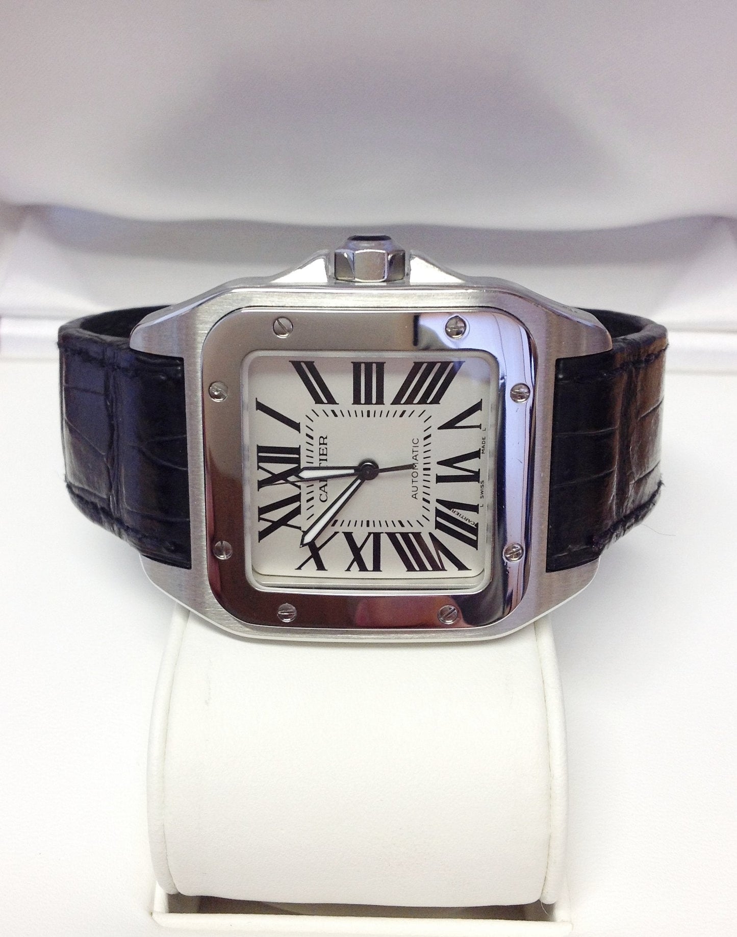 Cartier Santos stainless steel