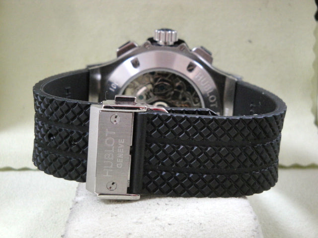 Hublot big bang ghiera acciaio strip rubber black dial