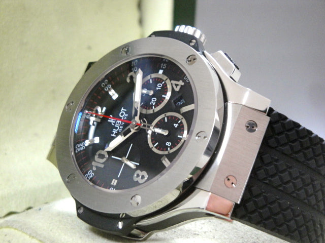 Hublot big bang ghiera acciaio strip rubber black dial